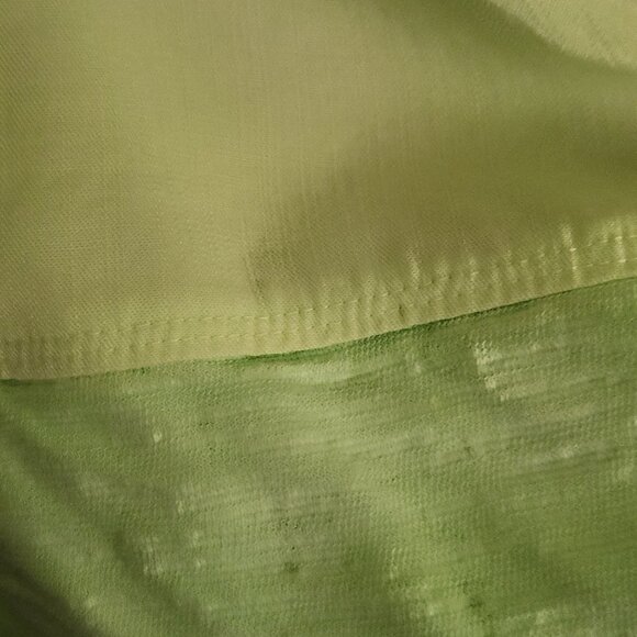 Soft Surroundings Oakleigh Margarita Green Tired Bell Sleeve Top Size M - Picture 5 of 10